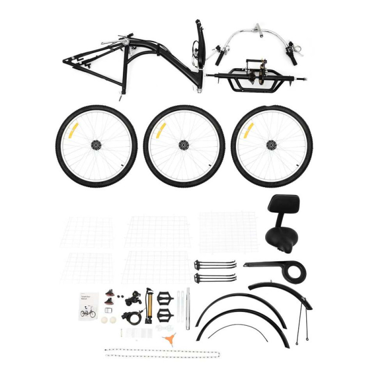 Електровелосипед триколісний LVLONG 24" 500W - Зображення 3