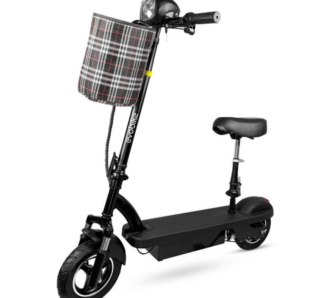 НОВИНКА 2025 РОКУ! Електросамокат EVOBIKE Reno S10 з сидінням і кошиком