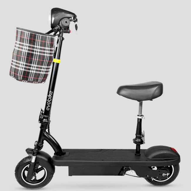 НОВИНКА 2025 РОКУ! Електросамокат EVOBIKE Reno S10 з сидінням і кошиком - Зображення 5