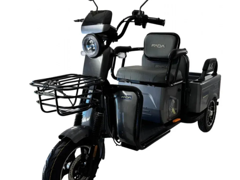 Електроскутер триколісний вантажопасажирський FADA KUBi 1000W