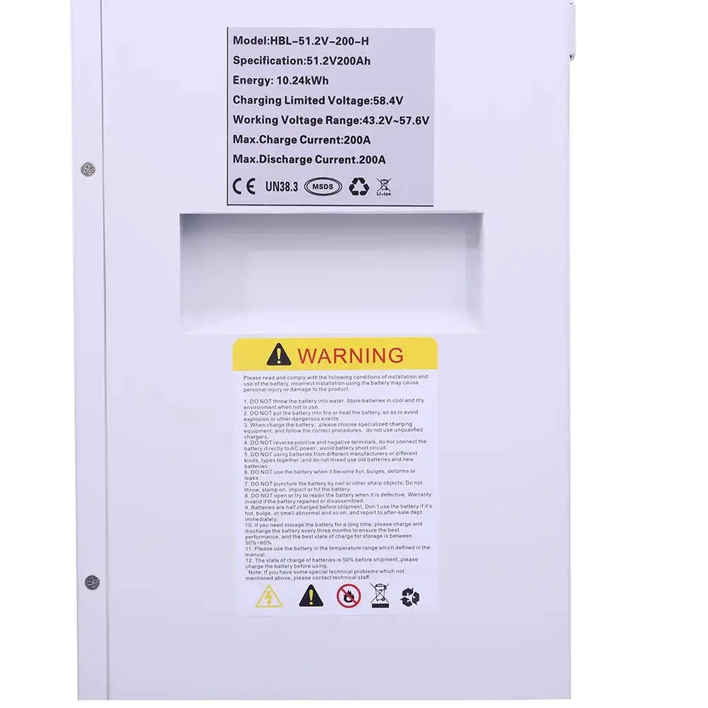 Гібридний інвертор Anern 6.2 кВт + акумулятор DAXTROMN LiFePO4 10.24 кВт, 51.2В/200A, Настінний комплект резервного живлення - Зображення 7