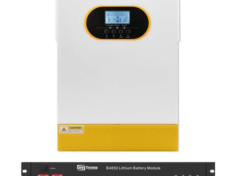 5 кВт+2.4 кВт Комплект резервного живлення Інвертор Anenji WiFi з низьким рівнем шуму + Акумулятор Dyness B4850