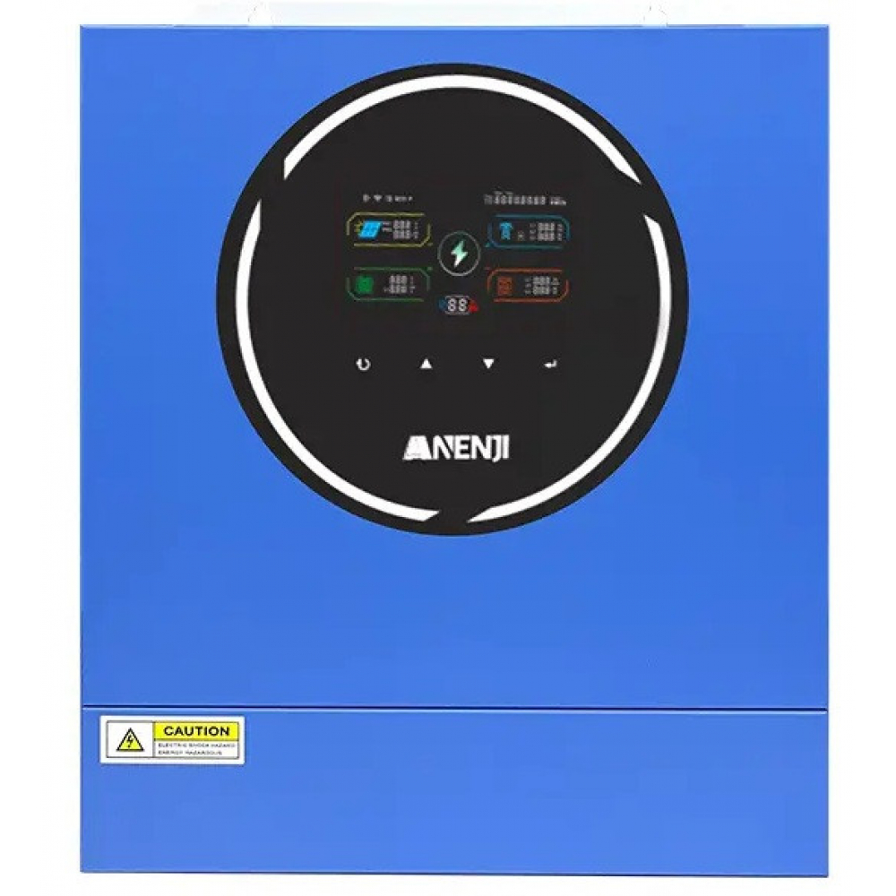 5 кВт + 2,56 кВт Комплект інвертор Anenji з WiFi-модулем + акумулятор Datouboss LiFePO4 48V 50Ah, резервне безперебійне живлення - Зображення 6
