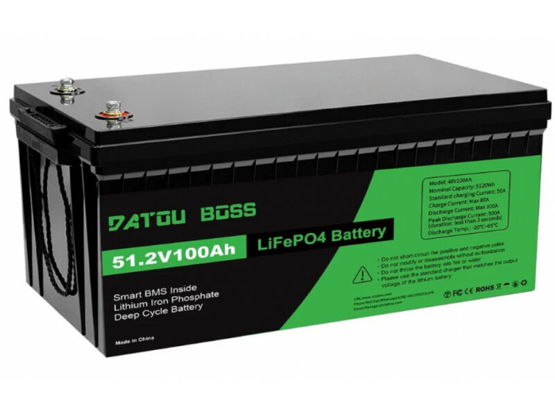 LiFePO4 48V/100AH Акумулятор Datouboss (5120W*h) для систем резервного живлення