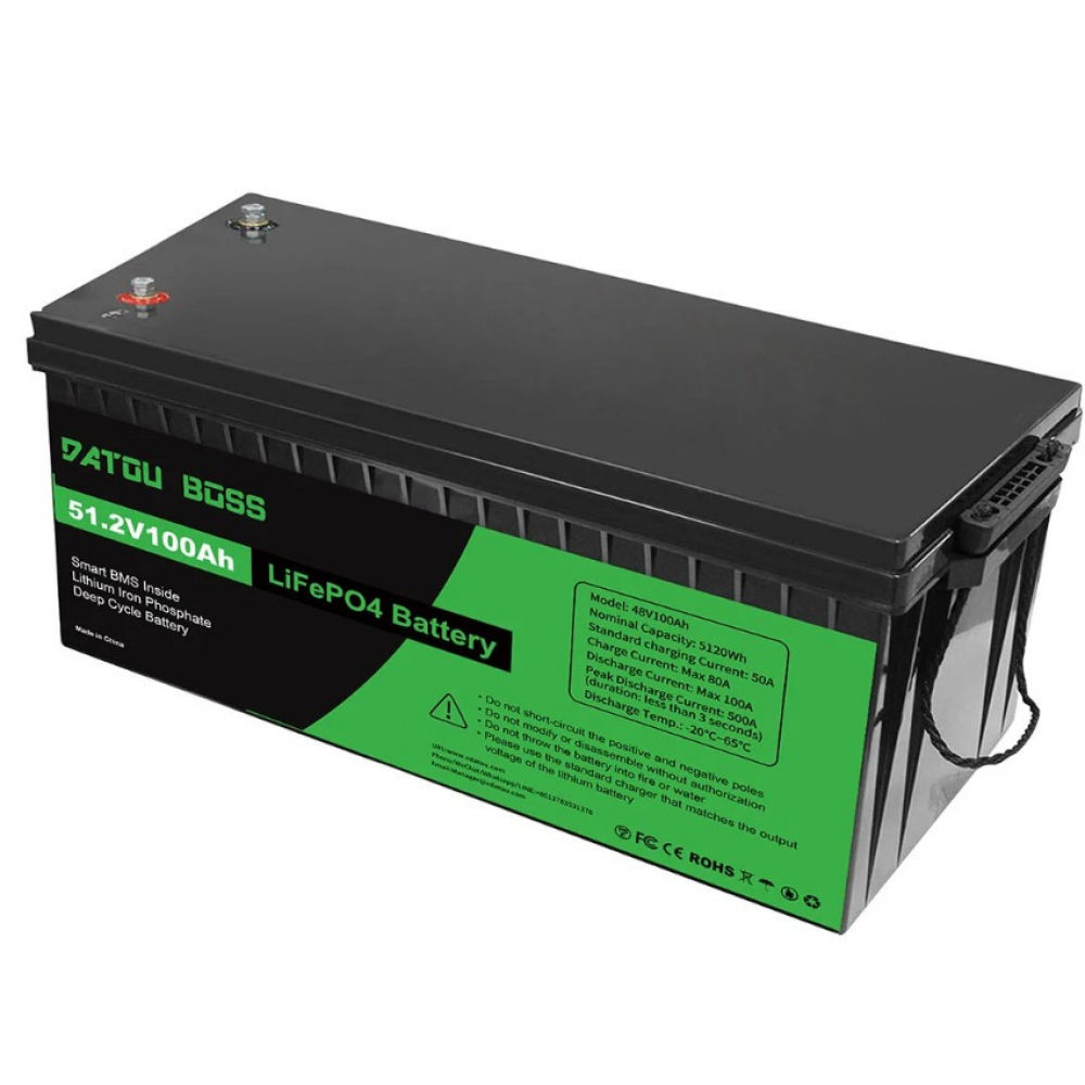LiFePO4 48V/100AH Акумулятор Datouboss (5120W*h) для систем резервного живлення - Зображення 4