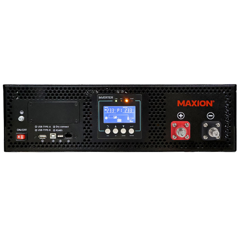 Гібридний інвертор 5 кВт (5000 Вт) MAXION MXIN-HRT-5048 (48V) з чистою синусоідою