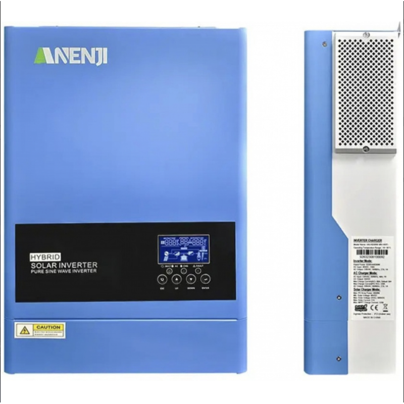 Гібридний інвертор 6,2 кВт Anenji ANJ-6200W-48V-WIFI (48V, WiFi, 120A) - Зображення 4